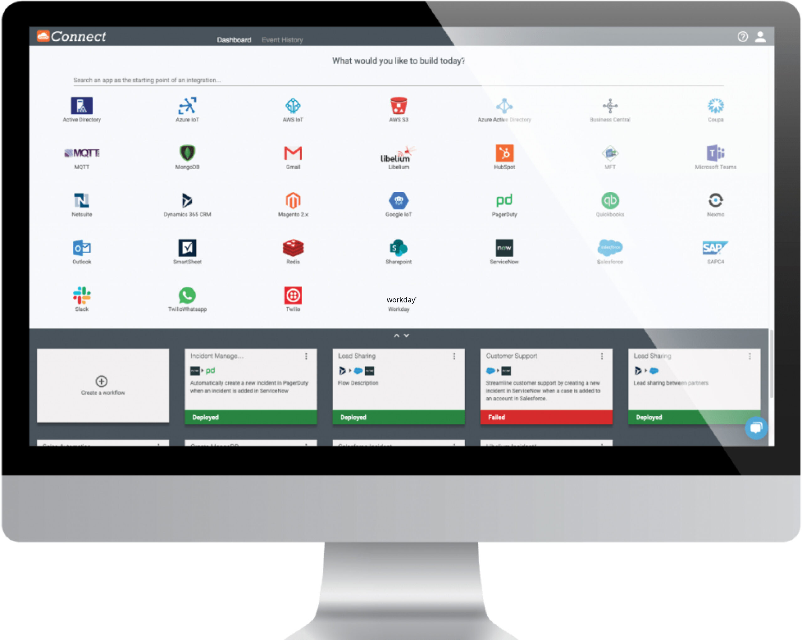 Connect iPaaS Dashboard.