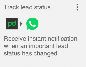 PagerDuty to WhatsApp Integration - Track lead status