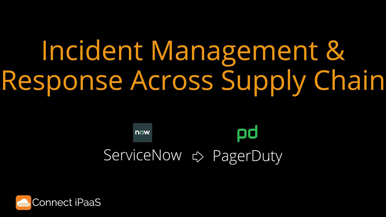 Incident Management and Response Across Supply Chain.