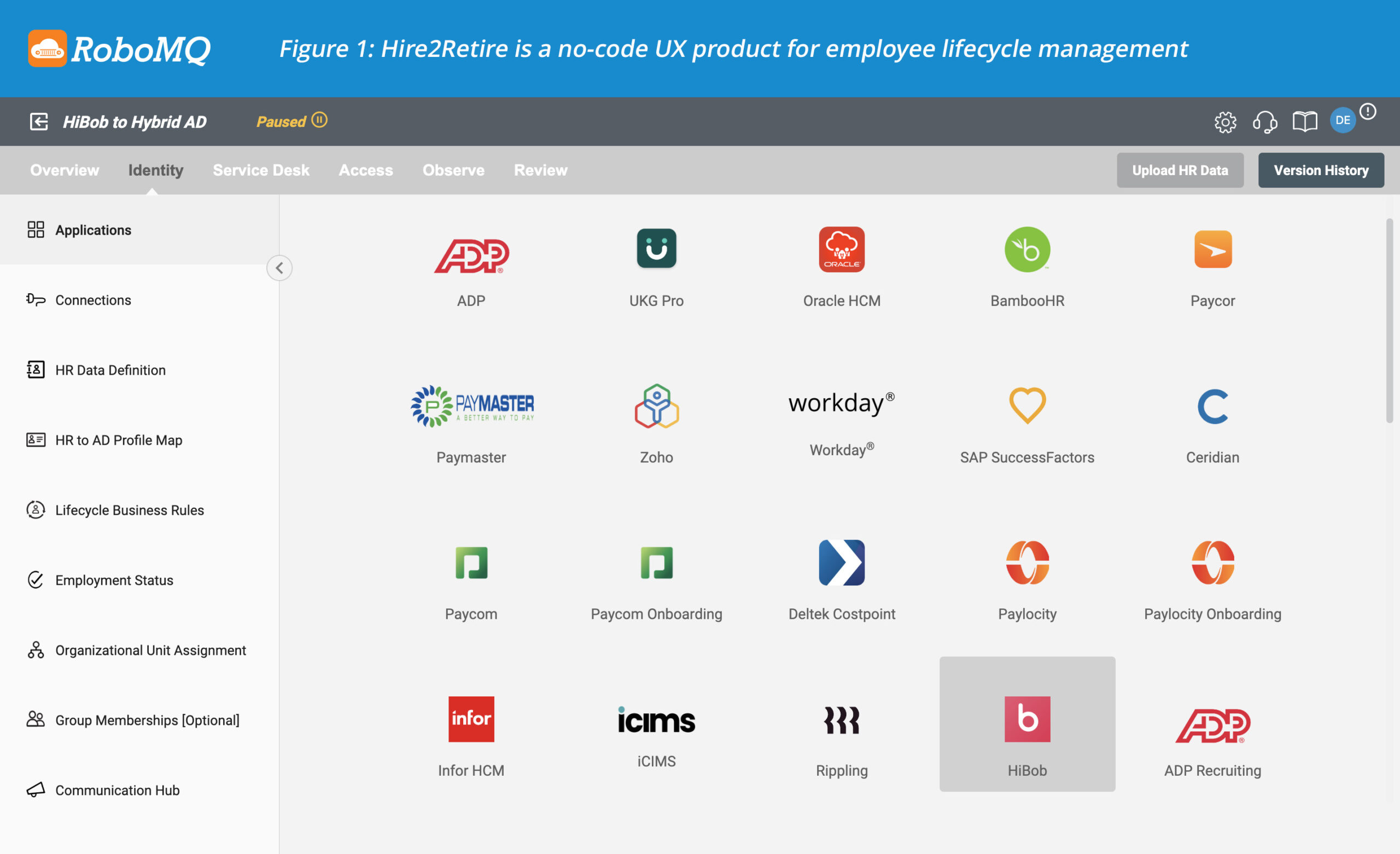 Hire2Retire is a no-code UX product for employee lifecycle management