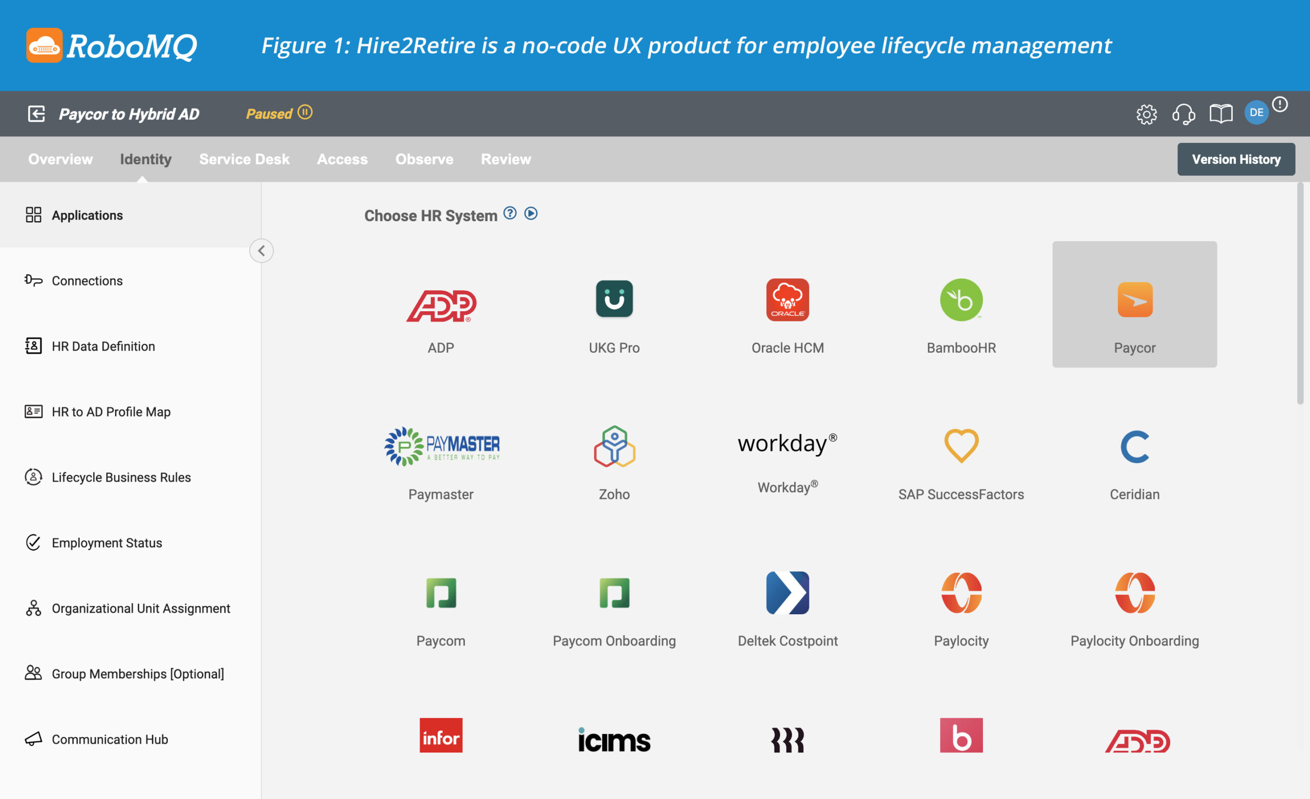 Hire2Retire is a no-code UX product for employee lifecycle management