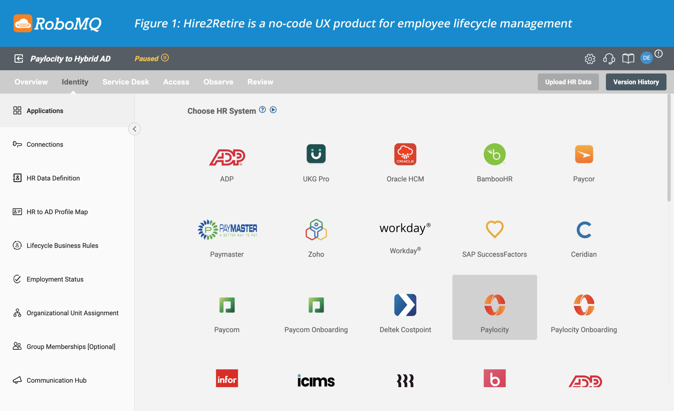 Hire2Retire is a no-code UX product for employee lifecycle management