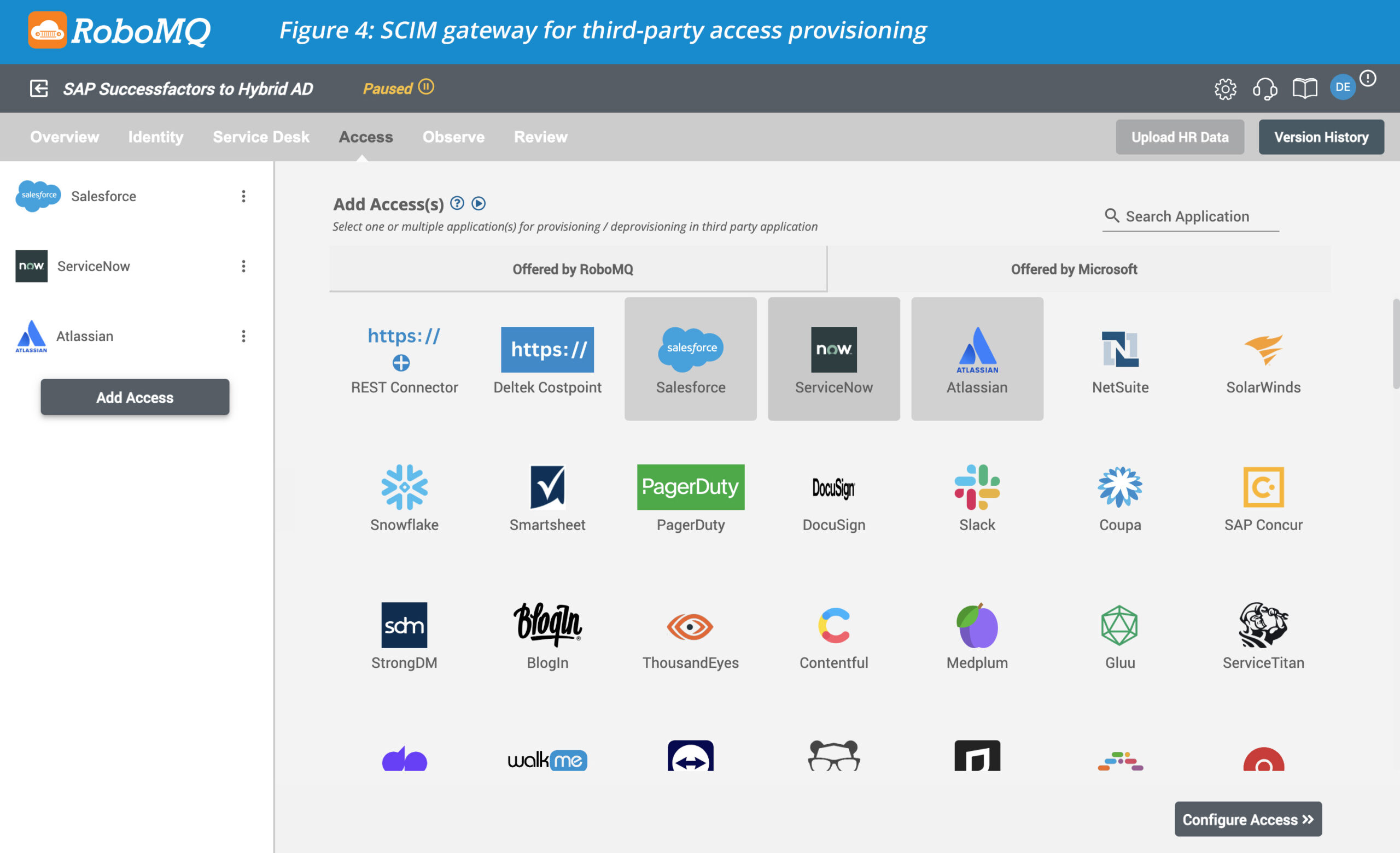 SCIM gateway for third-party access provisioning