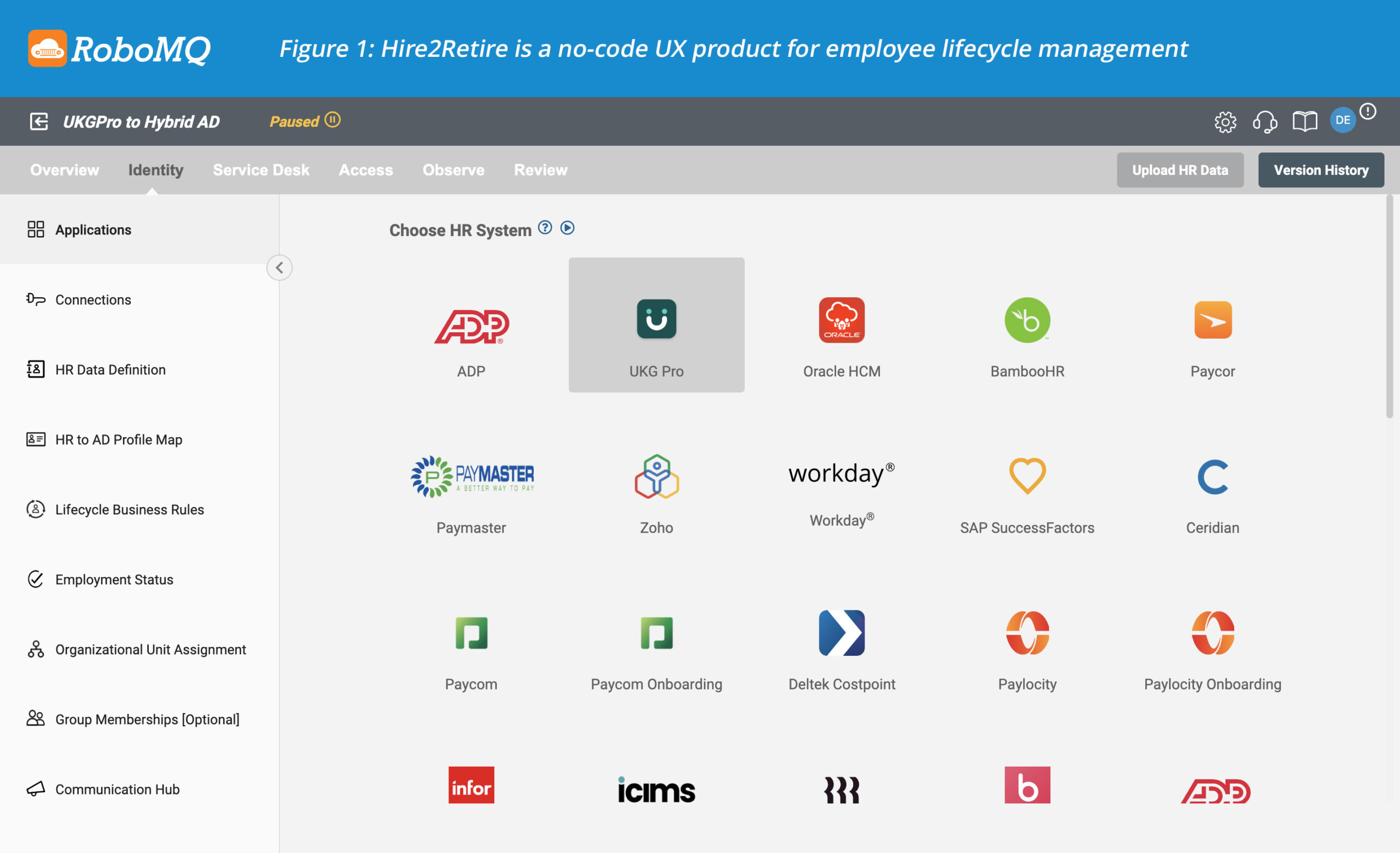 Hire2Retire is a no-code UX product for employee lifecycle management