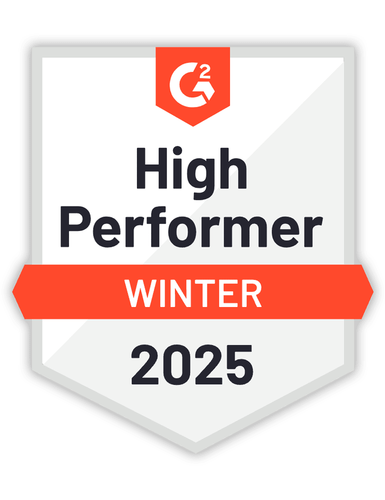 G2 Winter 2025 High Performer Badge Shadow